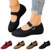 Women's Plus Size Casual Flats with Single Strap
