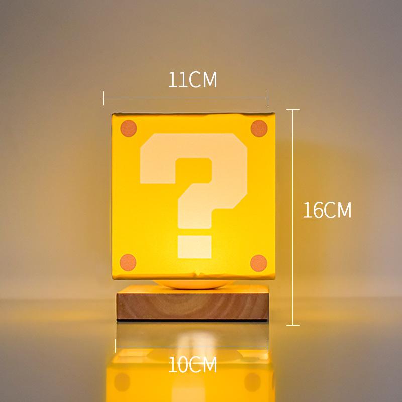 

Простой и креативный ночник для кормления грудью, знак вопроса, теплая ткань с затемнением, настольный светильник из цельного дерева, прикроватный светильник для спальни USB fixed brightness