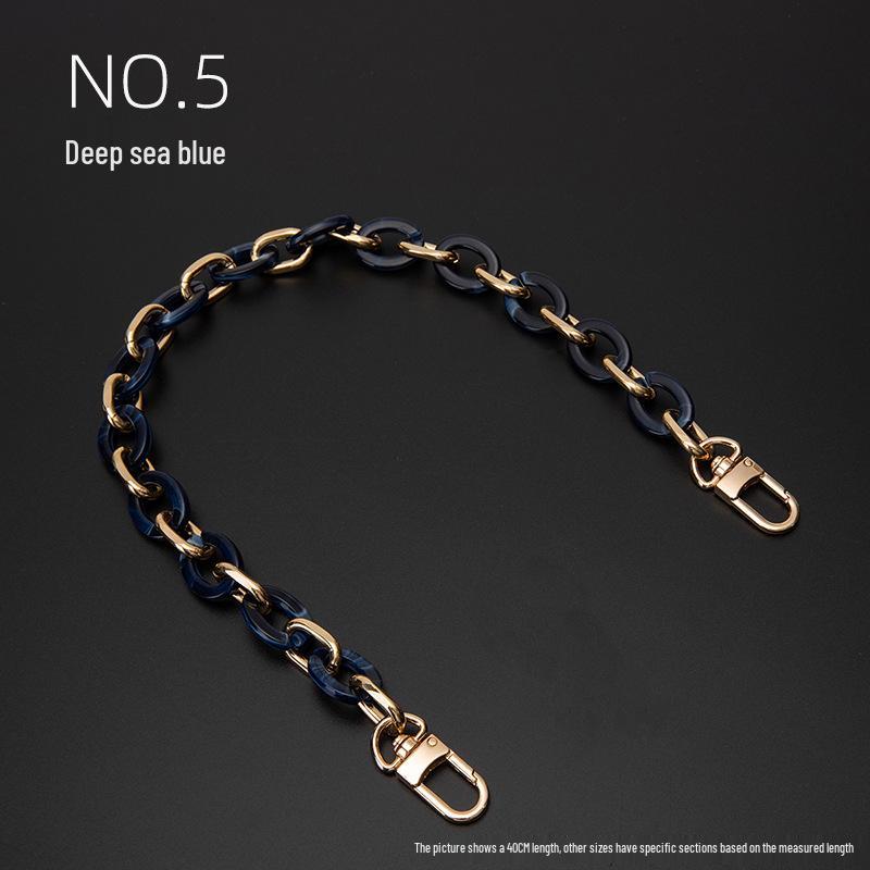 Decorative Chain Shoulder Bag Strap with Charms - Crossbody Underarm Chain Accessories