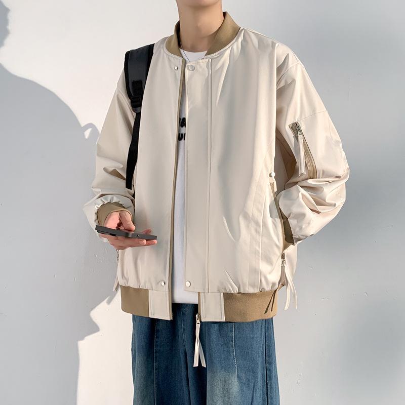 Retro Flight Jacket Men's Spring and Autumn New Trendy Brand Loose Casual Baseball Uniform Jacket Men's Large Size