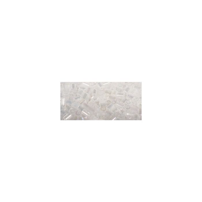 Perle Chevilles en verre Cristal Garniture argenté 2 mm 16 g