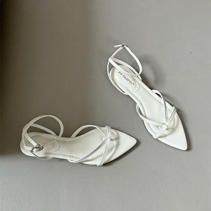 Bailamos Summer Women Sandals Fashion Narrow Band Ladies Sandal Shoes Low Heel Outdoor Dress Gladiator Shoes Mujer