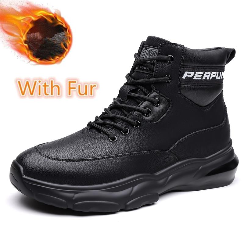 

Fashion New Warm Winter Basic Boots for Men Handmade Classic Male Motocross Boots Mens Casual Leather High Top Shoes Fashion Walk Botas 38