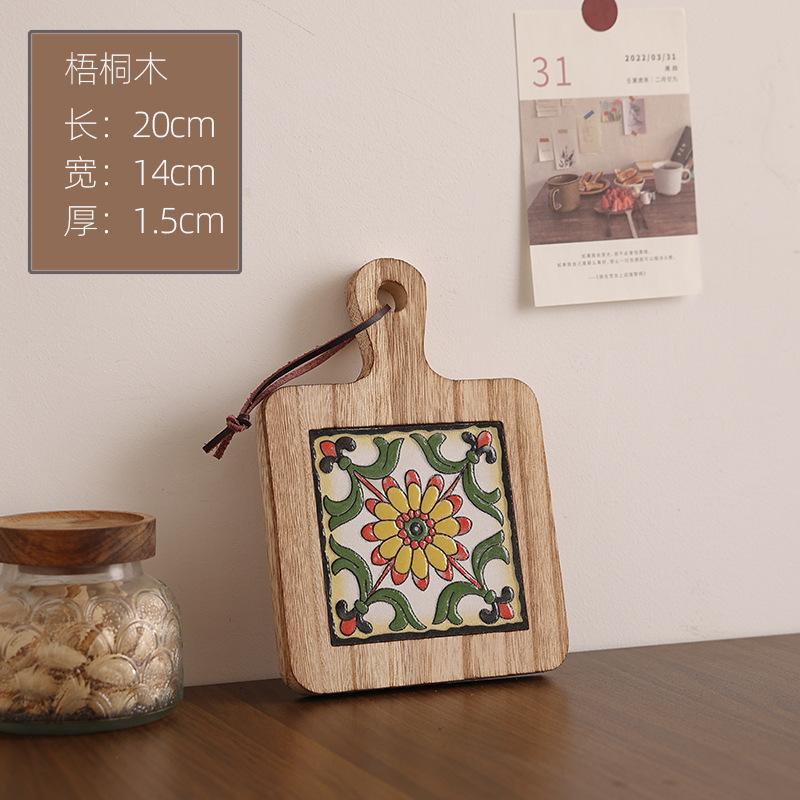Kitchen Insulation Pot Mat Retro Home Dining Cup Mat Clay Pot High Temperature Resistant Kitchen Table Mat Storage Organization