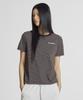 Nyuballanseu Nbneg2W422 / Women Essential Basic Striped Short Sleeve T-Shirt (Brown)