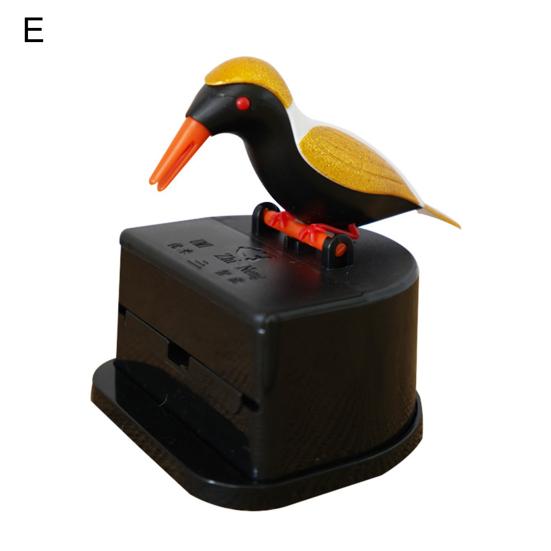 Toothpick Container Clean Push-on Design Large Capacity 3D Bird Shape Toothpick Dispenser Household Supplies