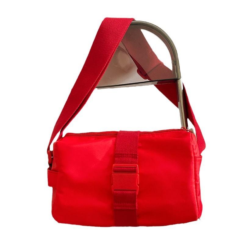 Casual Nylon Toast Bag for Women's Sports Style Ins Versatile Gym Bag One-shoulder Crossbody Bag