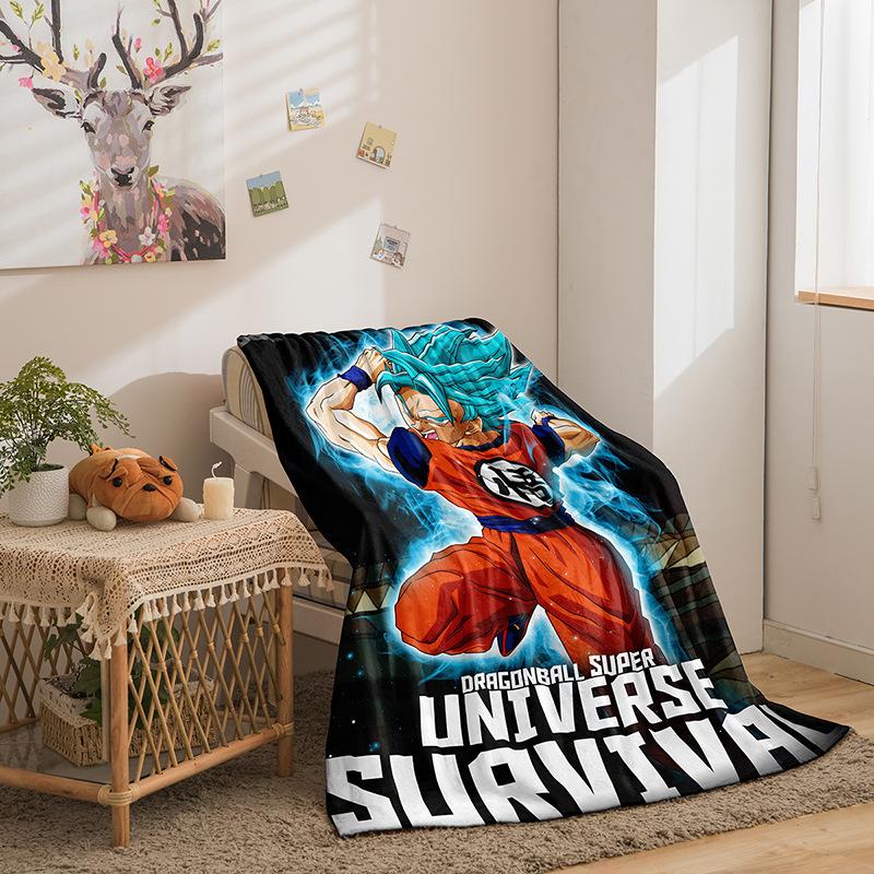 Cartoon Day Man Dragon Ball Series Double Sided Flannel 3D Digital Printing Blanket Blanket