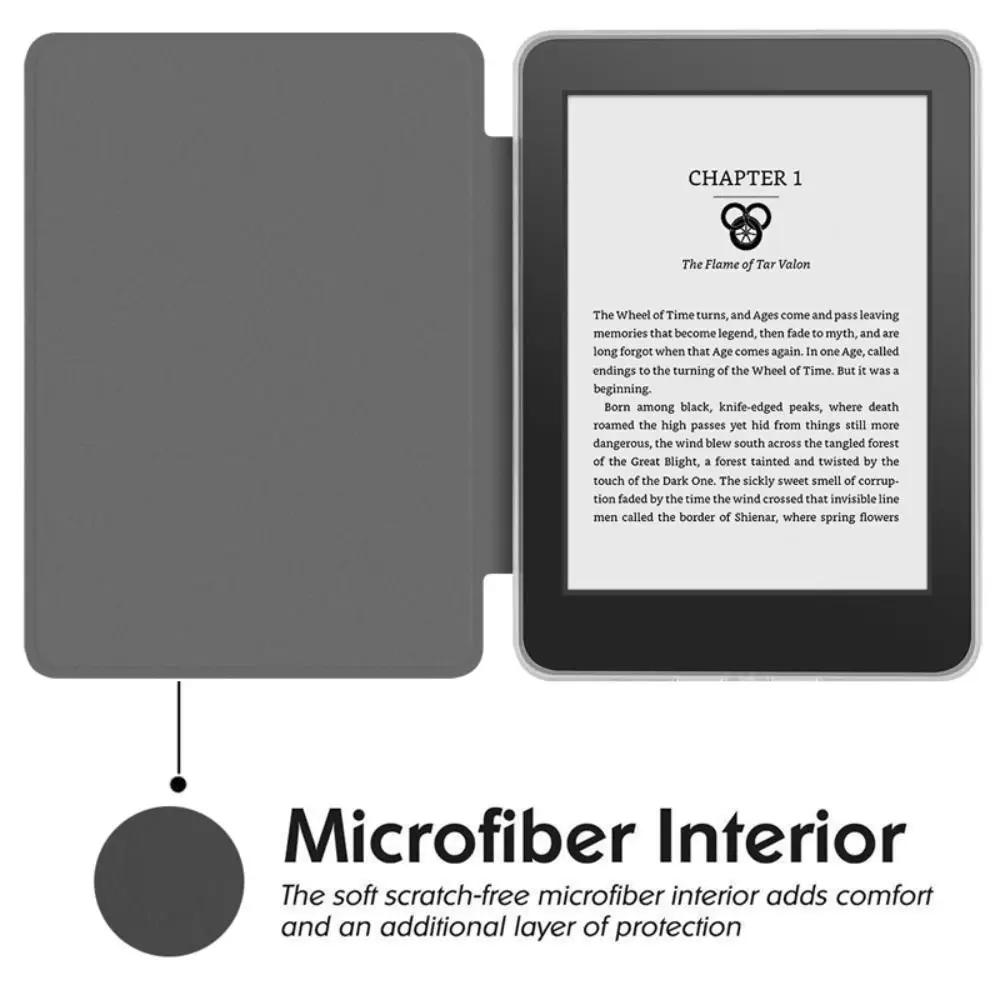 Auto Wake/Sleep 6 Inch e-Reader Case Acrylic 360 Rotation Protective Shell Wear Resistant for Kindle 2026/2026 11th Generation