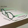 Vintage Oval Reading Glasses Women Fashion Cute Patchwork Rim Prescription Optical Frames Blue Light Blocking Eyeglasses