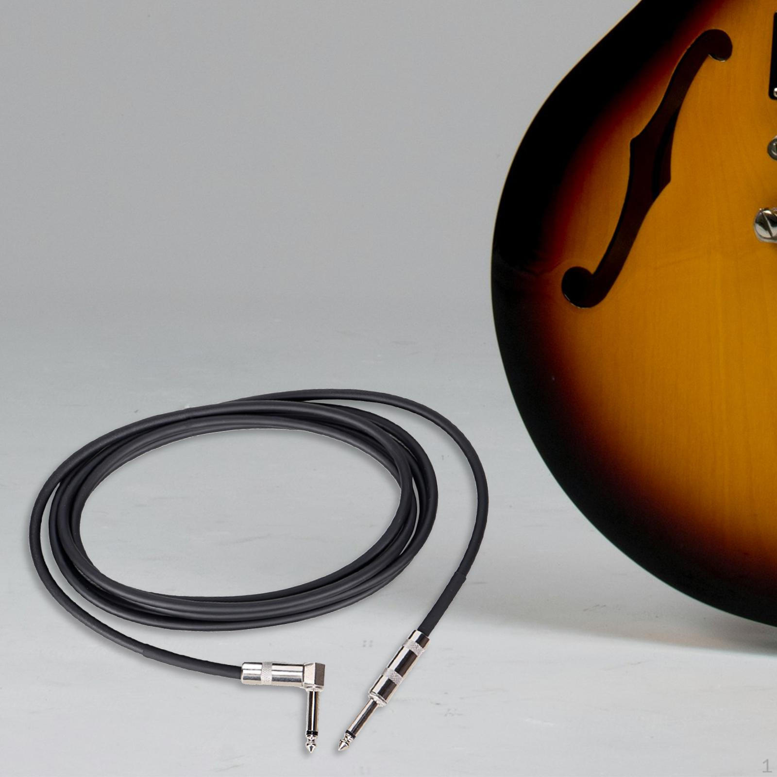 

Гитарный патч-кабель с разъемом 6,35 мм, шнур усилителя бас-гитары для электроинструмента и игра