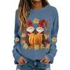 Women's Halloween Print Long Sleeve Neck Casual Top