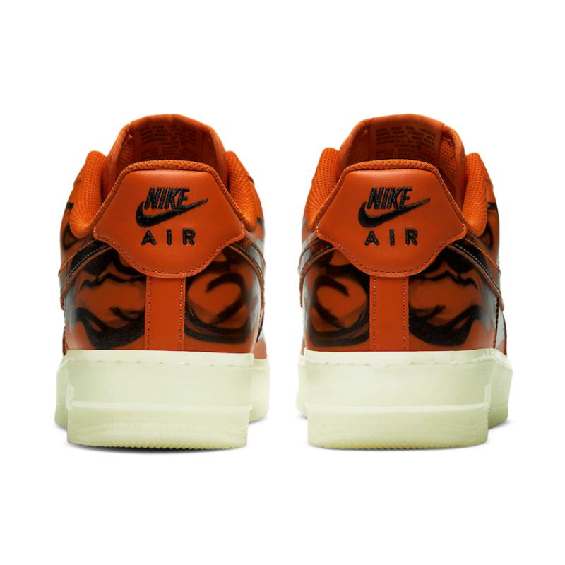 Nike Air Force 1 Low 'Orange Skeleton' Sneakers CU8067-800