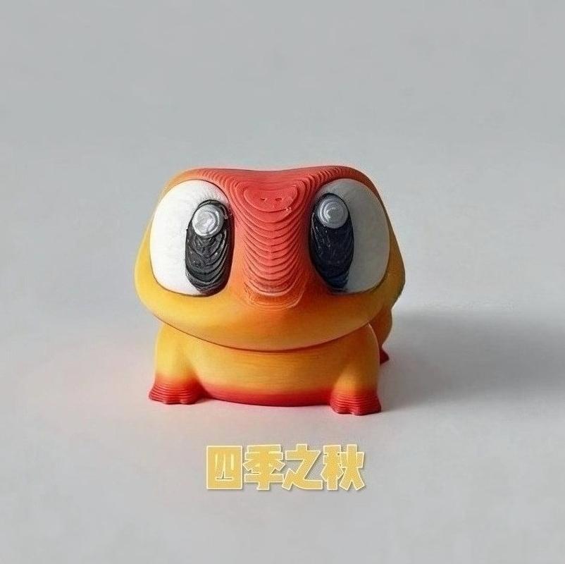 3D Printed Cute Big-Eyed Frog Model - Full Body Articulated Movable Joints, Realistic Simulation Pet Figure for Collectors