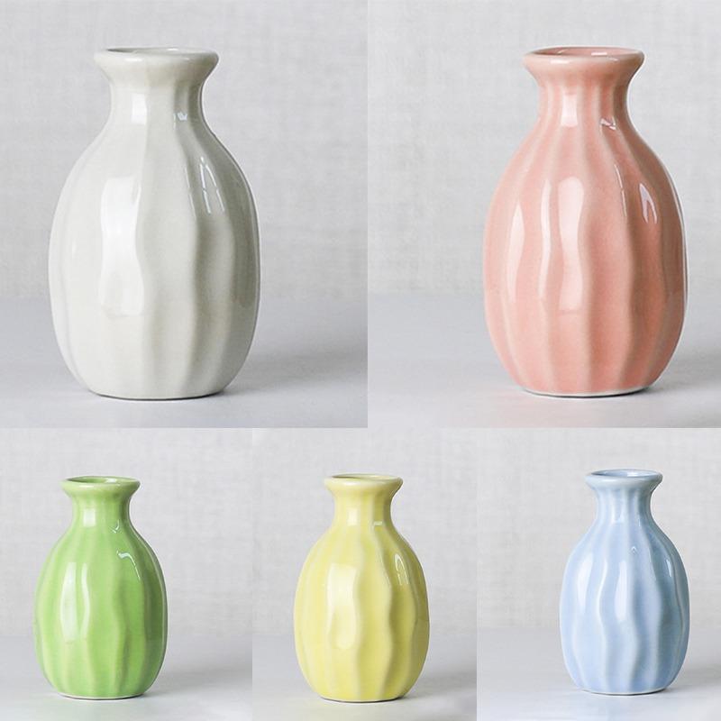 Mini Flower Vase Home Flower Arrangement Living Room Ceramic Nordic Style Home Decor Ornament