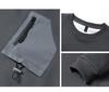 Men's Plus Size Heavyweight Hoodie: Trendy Loose Fit Pullover T-Shirt, Round Neck, Solid Color, Spring/Autumn Collection.