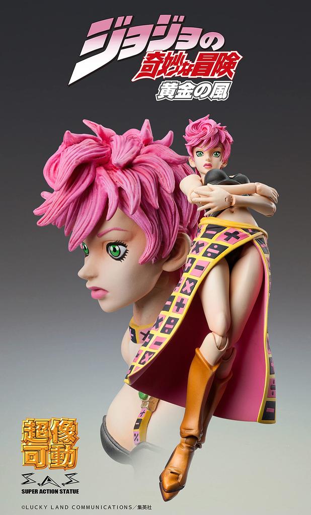 Super movable figure Bizarre Adventure Part 150mm PVC ABS Nylon Painted movable figure "JoJo's 5" "Trish Una" Approx. & &
