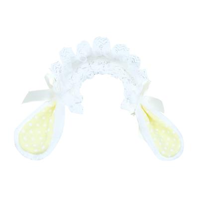 Tiara de Orelhas de Coelho de Pelúcia G-Trigger, Amarela (YL)