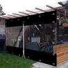 420 G/m² PVC Tarpaulin Transparent with Zip, Waterproof Tarpaulin for Outdoor Furniture, Porch, Pergola