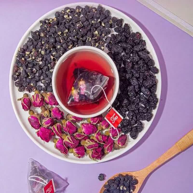 Black Goji, Mulberry & Rose Beauty Tea