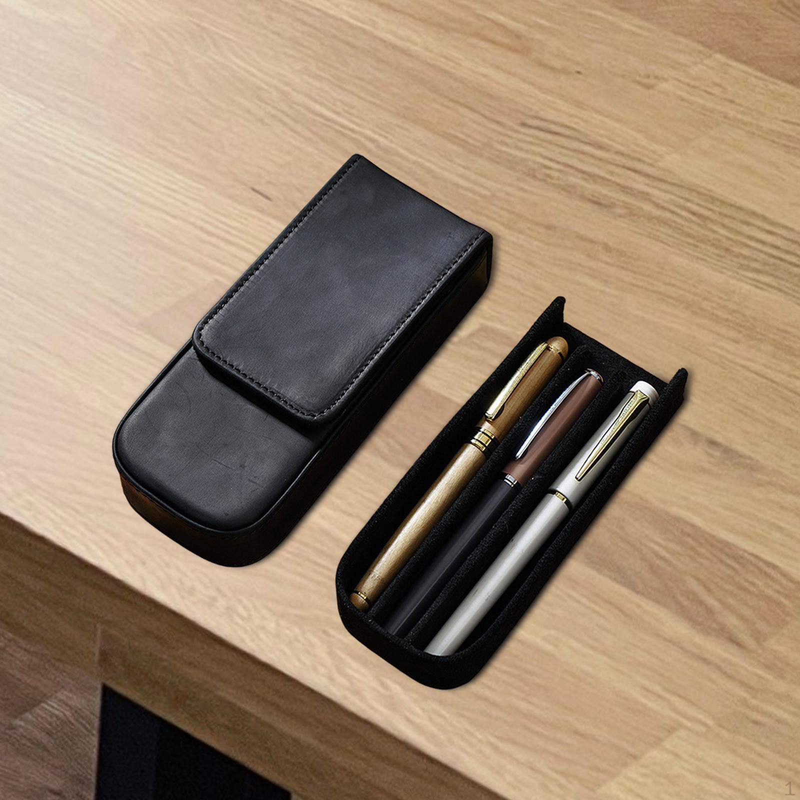 

PU кожа 3S лота футляр для ручек защитный держатель сумка ручной работы для подарка чёрный