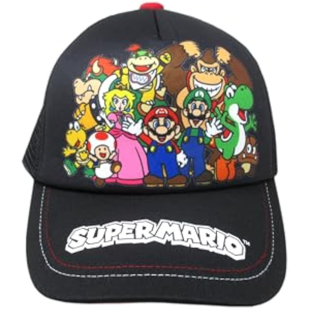 [Tomokuni Co., Ltd.] [Genuine] Super Mario Cap Hat, Hat, Hat, Sun Shield, Adult, Women, Men, Men,...