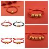 Traditional Chinese Dragon Year Lucky Dragon Red Rope Bracelet High-quality Alloy Material And Exquisite Plating