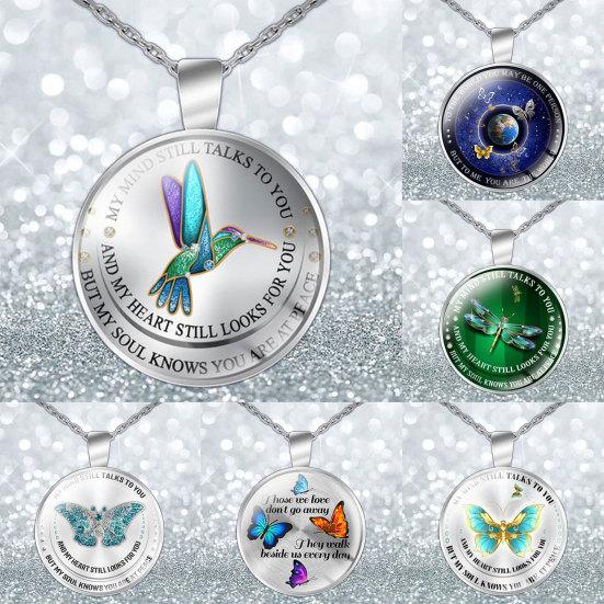 

Ожерелье унисекс «Мой разум все еще говорит с тобой» Время Стеклянный кулон Ювелирная цепочка Подарок 5