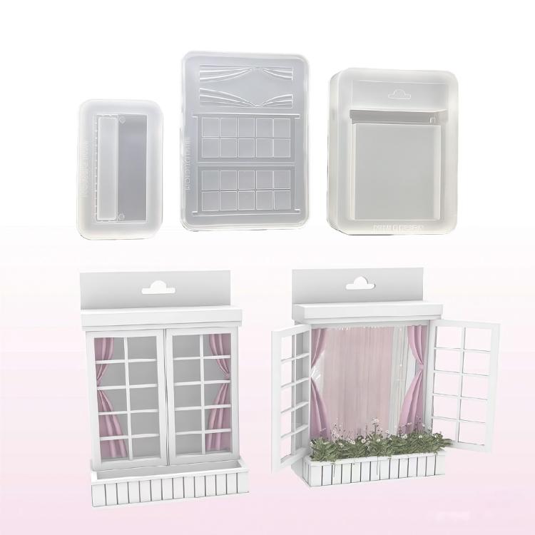 Wiederverwendbare Silikon-Bastelform Puppenboxen Formen Silikonstruktur Geeignet für Geschenkboxen Einfaches Entformen Design Waschbar