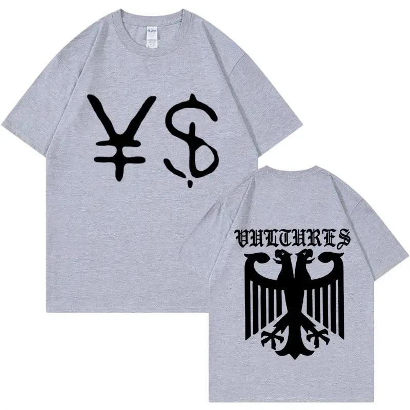 Kanye West Ye Ty Dolla Sign YS Vultures T-Shirt Herren Damen Vintage Style Hip Hop Rap T-Shirts Harajuku Casual Oversized T-Shirt