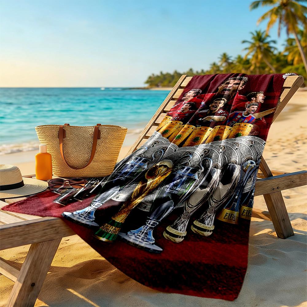 Bayern Munich Beach Towel Super Soft & Absorbent Comfortable Lightweight Perfect for Traveling Yoga Camping and Swimming