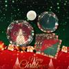 Paper Christmas Party Supplies Decorations Cup Plate Napkins Tablecloth  Xmas Party