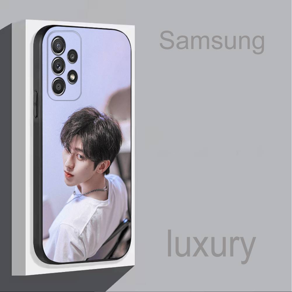 KUN Actor Chinese Phone Case For Samsung S 25,24,23,22,30,21,10,9,Ultra,Plus,Lite,FE,4,5G Black Soft Case