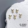 Lux Zircon Bowknot Nail Art Jewelry - Sparkling French Niche Design