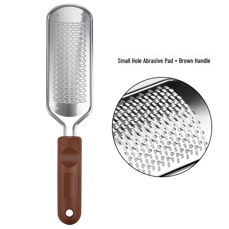 Stainless Steel Foot Exfoliation Tool - File, Brush, Grinder, Stone, and Scrubber Combo.
