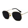 Retro Square Sunglasses for Men/Women Fashion Small Frame Polygon Sun Glasses Vintage Metal Outdoor Driving Eyewear