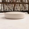 Imitation Porcelain Round Palette with Lid Acrylic Watercolor Painting Multifunctional White Paint Tray Artist Supplies