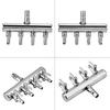 Stainless Steel Air Flow Valve 8mm Turn To 4mm Air Splitter Control Valve  Air Pumps