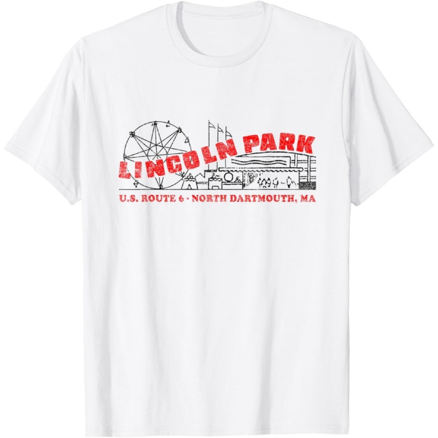 Lincoln Park Classic 80s Tee Roller Coaster Ferris Wheel T-Shirt S