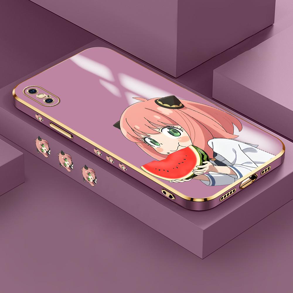 Lovely Anya Pattern Case for iPhone 11 12 13 14 15 Pro Max Phone Cover for Samsung Galaxy A51 A12 A32 A52 Xiaomi Redmi 10 10C Casing