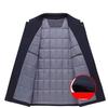 Giacche Business Autunno Inverno Uomo Cappotto da Abito da Ufficio Classico Spesso Caldo Collo Alto Giacca Uomo Parka Casual