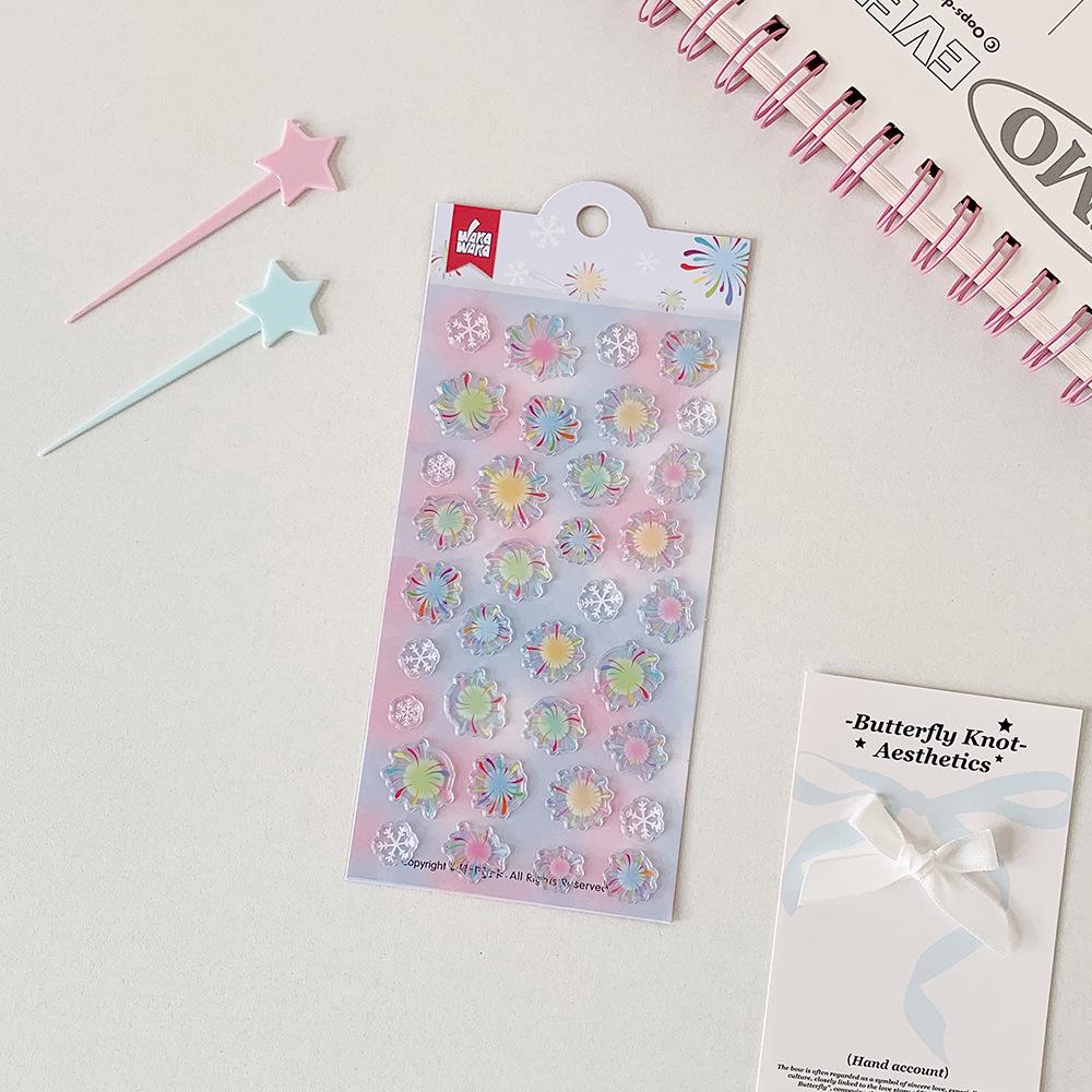 Cute Epoxy Strawberry & Clover Stickers for Journals and Phone Cases