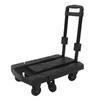 Folding Hand Truck 440lbs Heavy Duty Dolly Cart with 4 360 Degrees  Rotating Wheels for Airport Travel