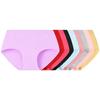 Solid Color Mid-Waist Plus Size Pure Cotton Women's Underwear