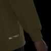 Adidas Tech Rain Crew Sweatshirt Reflective Print Round Neck Pullover Men Sweatshirt Khaki-Brown JI8672