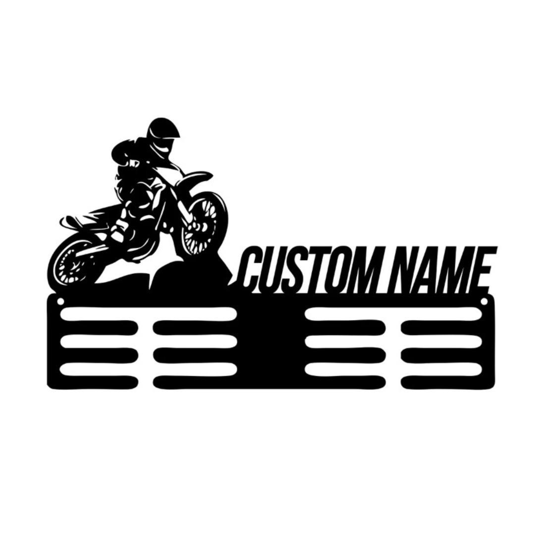

Custom Motocross Biker Medal Hanger Metal Wall Art, Sport Medal Holder Metal Sign M чёрный