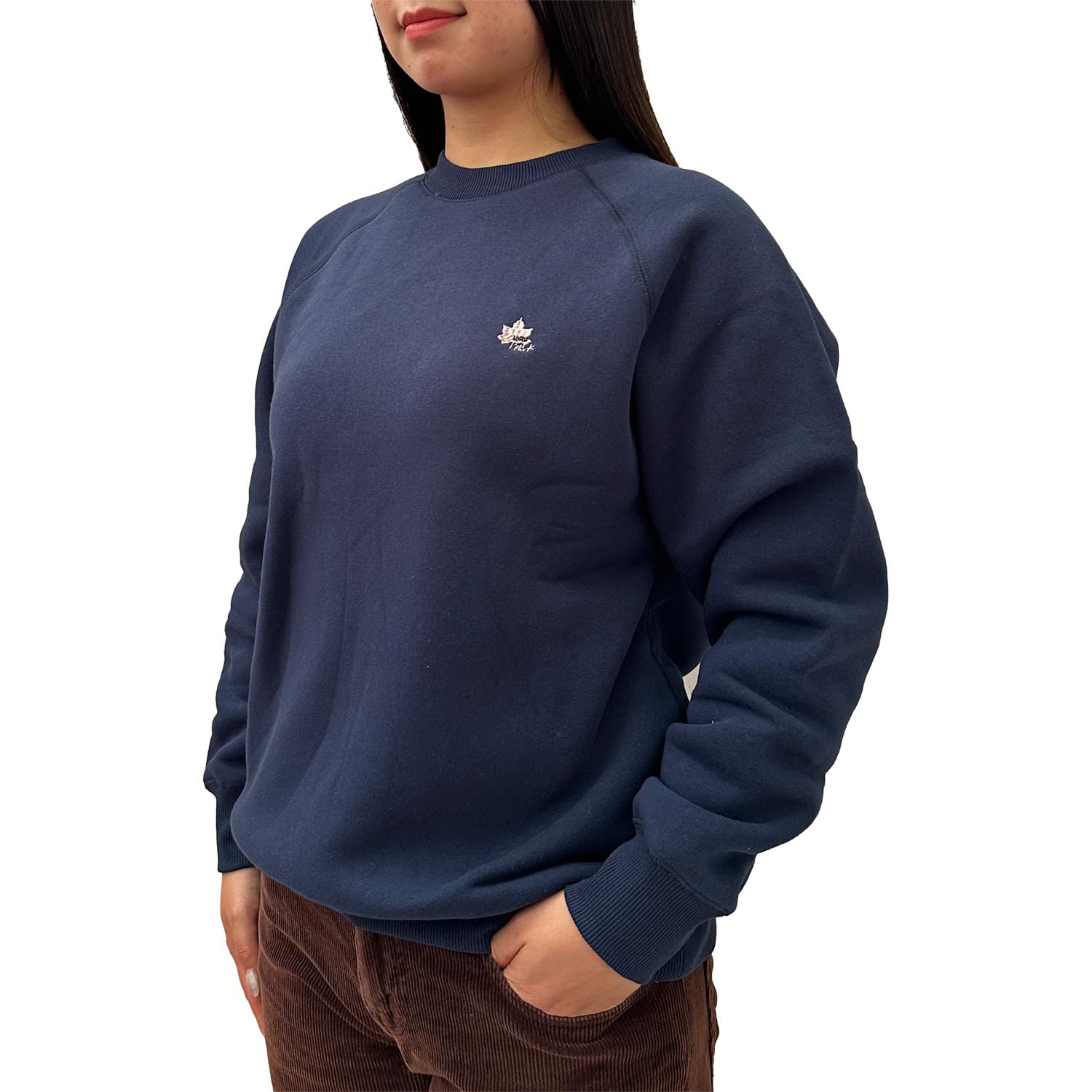 

Logo Spark Women s Shaggy Boa-Lined Crew Sweatshirt, Sizes M and L (JP, Alphabet, M, Navy)