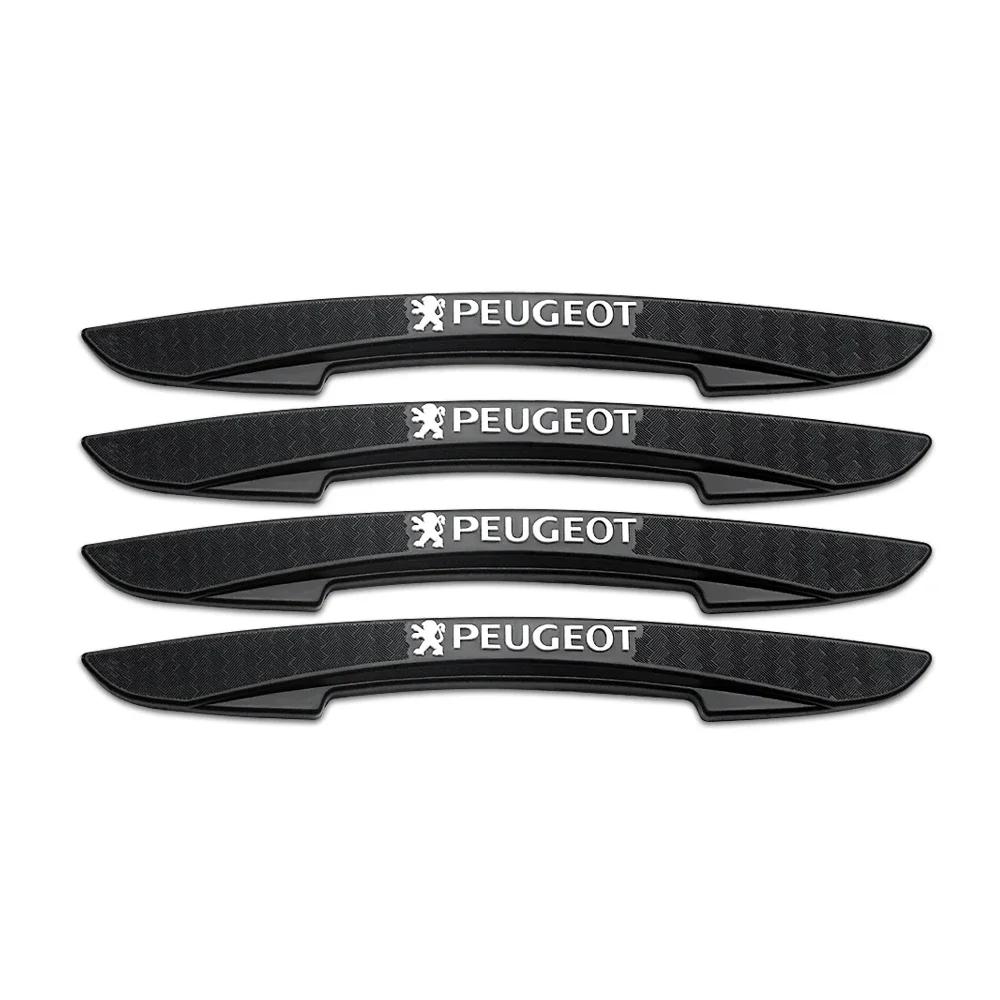 

Car Sticker 2025 Hot 4PCS Car Door Edge Protector Stickers Auto Anti Collision Strips For PEUGEOT 108 607 107 206 207 208 307 30 4pcs