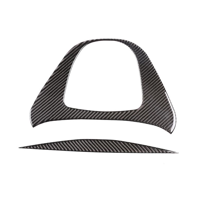 2 pieces Soft carbon fiber Car central control gear panel sticker for Mercedes-Benz V-Class 2015- Interior accessories