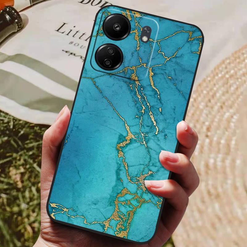 Für Xiaomi Poco C65 Hülle PocoC65 Luxus Bemaltes Telefon Silikon Rückseite Für Xiaomi Poco C65 Hüllen C 65 Schutzhülle Capas